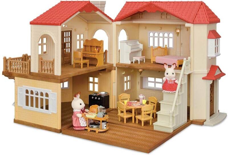 CC2079 Red Roof Country Home W/ Secret Attic Playroom