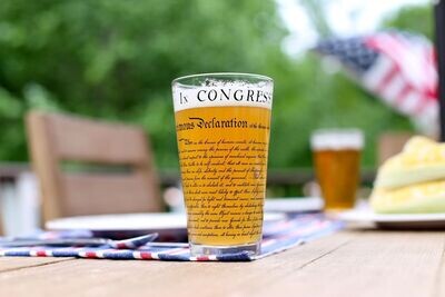 WT Declaration of Independence Pint Glass