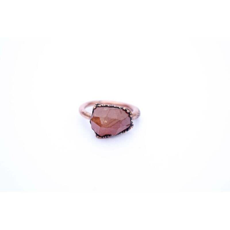 HH - Copper Orange Garnet 2GAR7 Sz8 Ring