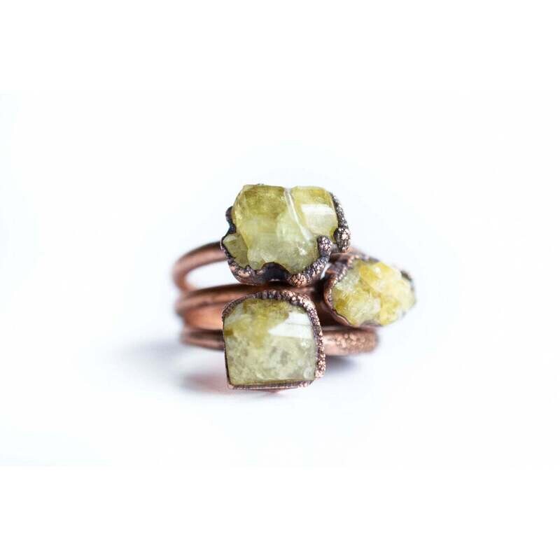 HH Mexican Garnet Sz 8 Ring