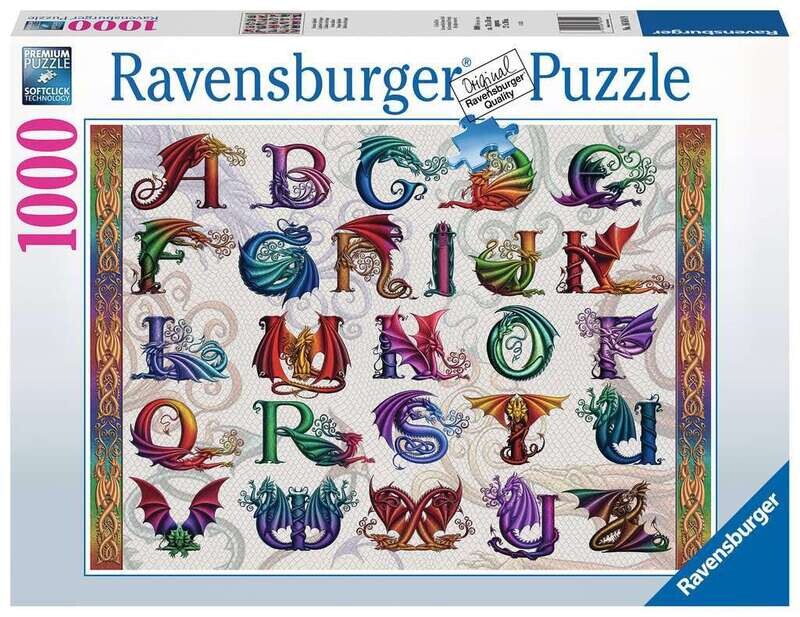 16814 Dragon Alphabet 1000pc Puzzle - Ravensburger