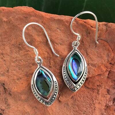 WPC Translucent Abalone Earrings SS