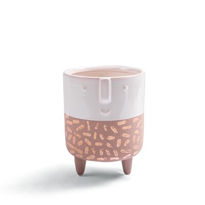 /BOX/ Ceramic Planter with White Flecked Legs - Sugarboo