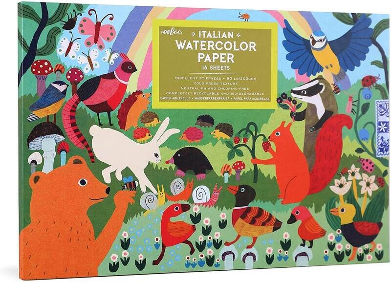 Woodland Rainbow Italian Watercolor Pad