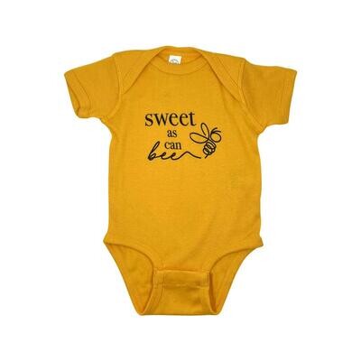 Sweet As Can Bee Baby Onsie- 6 Mos.