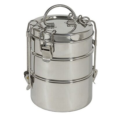 To-Go Ware - Stainless Steel 3-Tier Tiffin - Food Carrier
