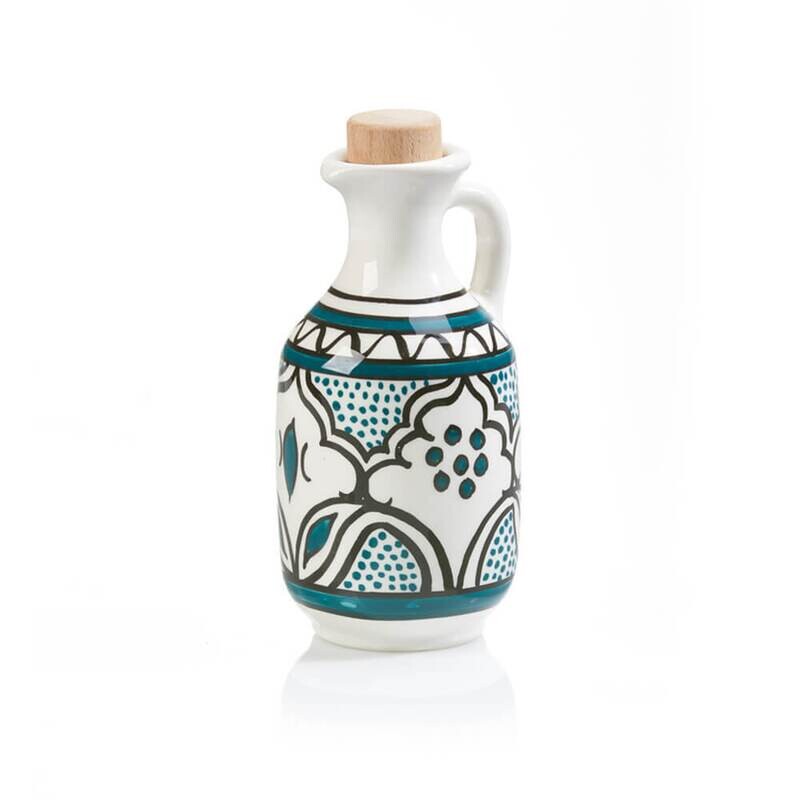  SALE: Serrv Teal Oil Decanter 43215 Box Orig $40.00