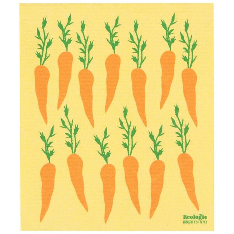 Carrots Swedish Dish Towel