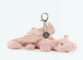 Jellycat Rose Dragon Bag Charm