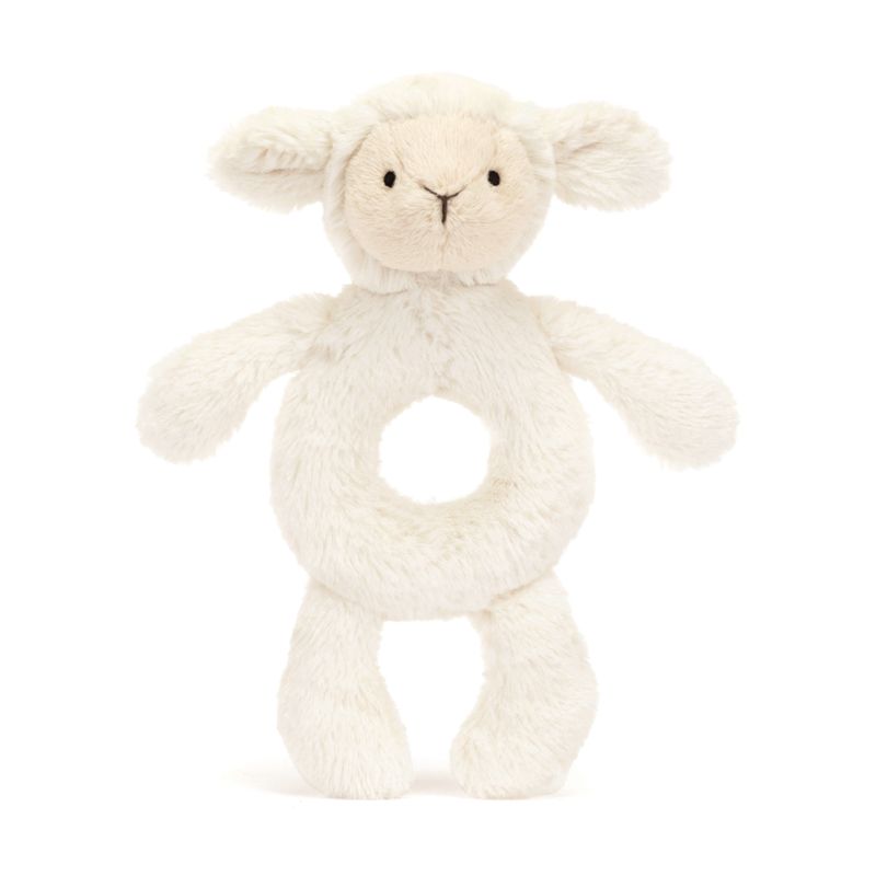 Jellycat Lamb Baby Ring Rattle