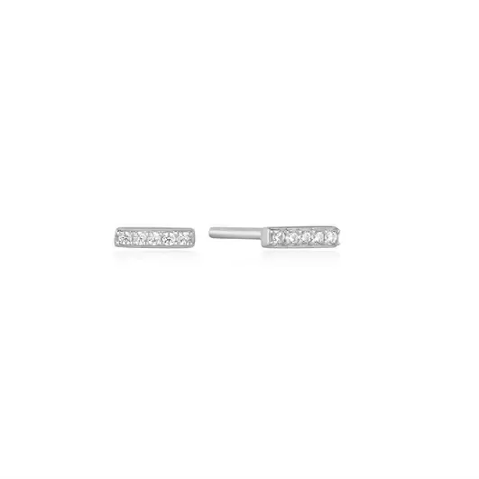 AH Glam Rock:  Glam Bar Studs - Silver