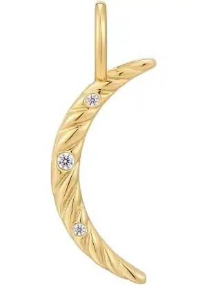 AH Pop Charms:  Moon Charm - Gold