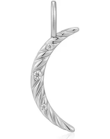 AH Pot Charms:  Moon Charm - Silver