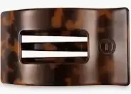 Teleties Tortoise Flat Rectangle Hair Clip Med