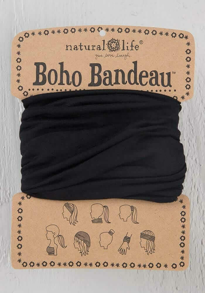 123 Black Boho Bandeau