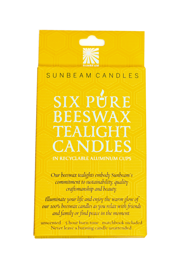 Beeswax Tealights SO/6 Candles - Sunbeam