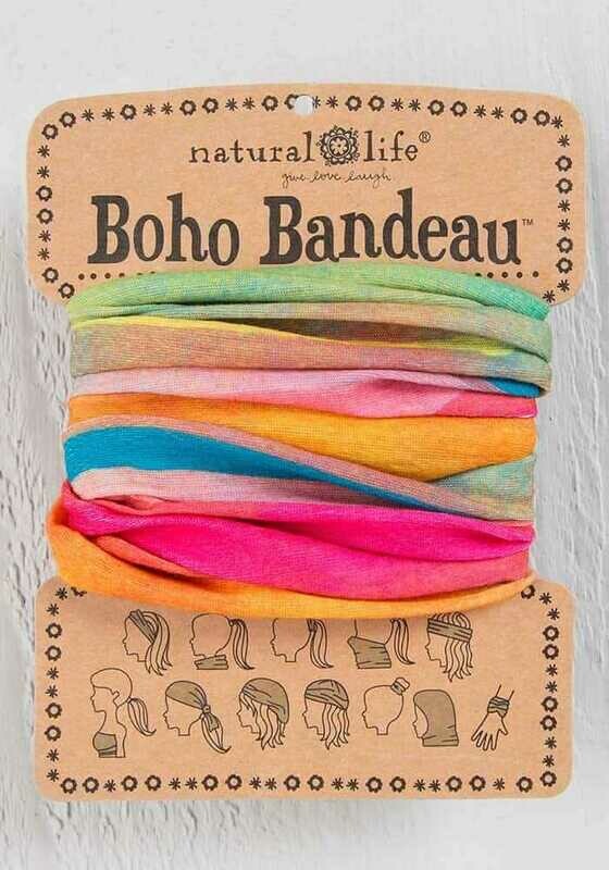 130 Hot Pink Rainbow Boho Bandeau