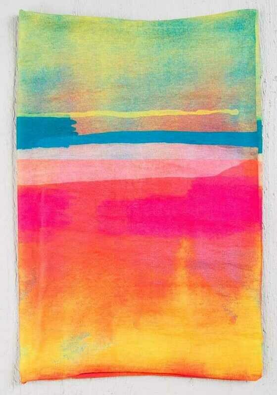130 Hot Pink Rainbow Boho Bandeau