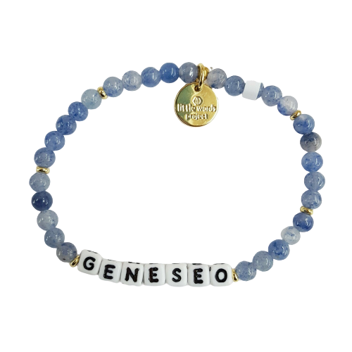 Geneseo S/M Blue Little Words Project Bracelet