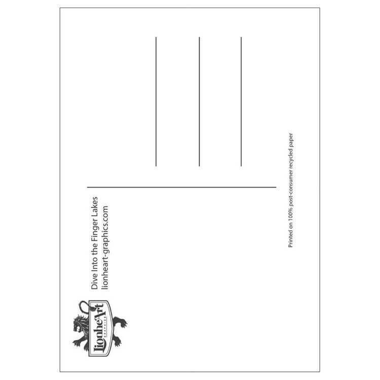 Finger Lakes Lionheart Travel Postcard