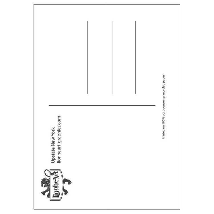 Upstate NY Lionheart Travel Postcard