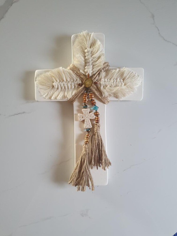 Meraki Natural Ceramic Cross