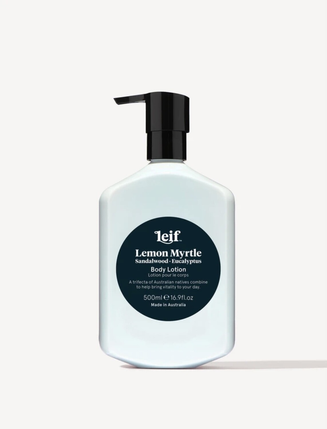 LEIF Lemon Myrtle Body Lotion (w Sandlewood and Eucalyptus ) 500ml