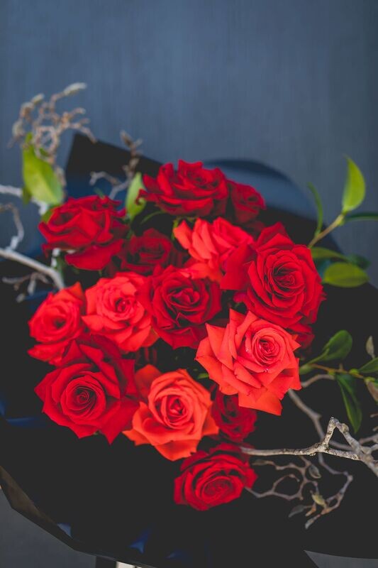 Valentine’s Day Full dozen - Reflexed Modern Style