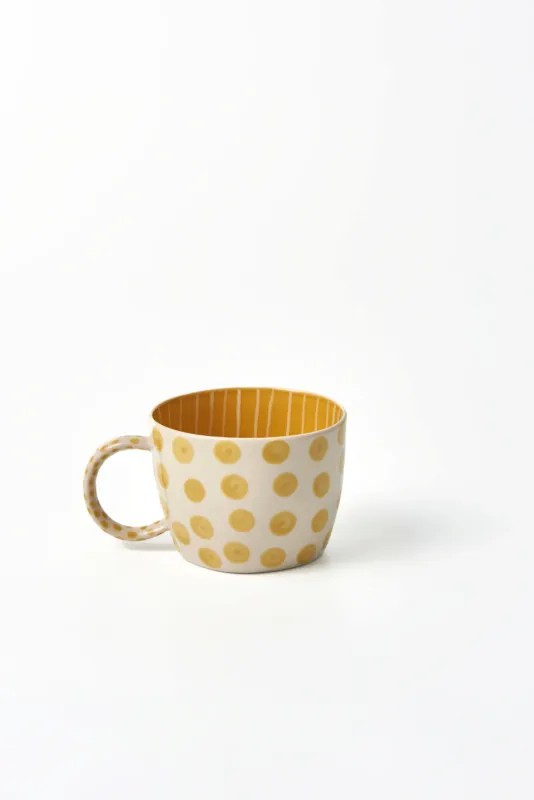 JONES &amp; CO - Chino Mug Mustard Dot