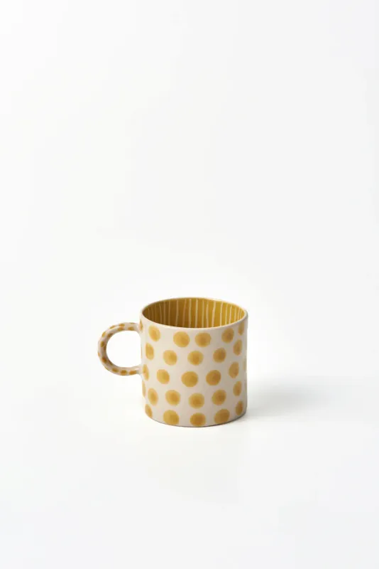 JONES &amp; CO - Chino Espresso Mustard Dot