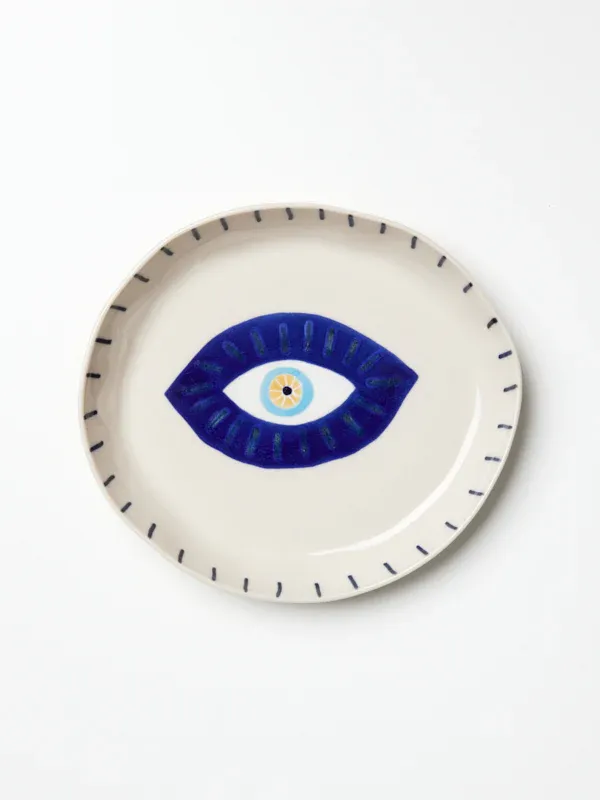 JONES &amp; Co - Evil Eye Tray Natural