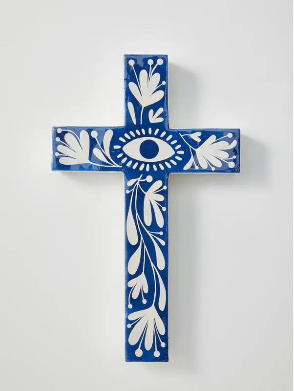 JONES &amp; CO - Tulum Cross Large Blue Eye