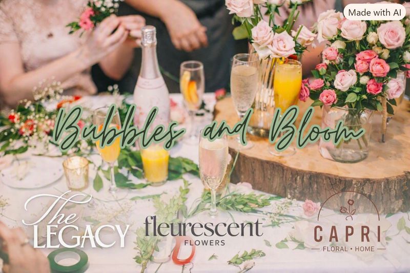 Bloom + Bubbles Flower Arranging Workshop @ The Legacy -  November 21st  (3-5pm)