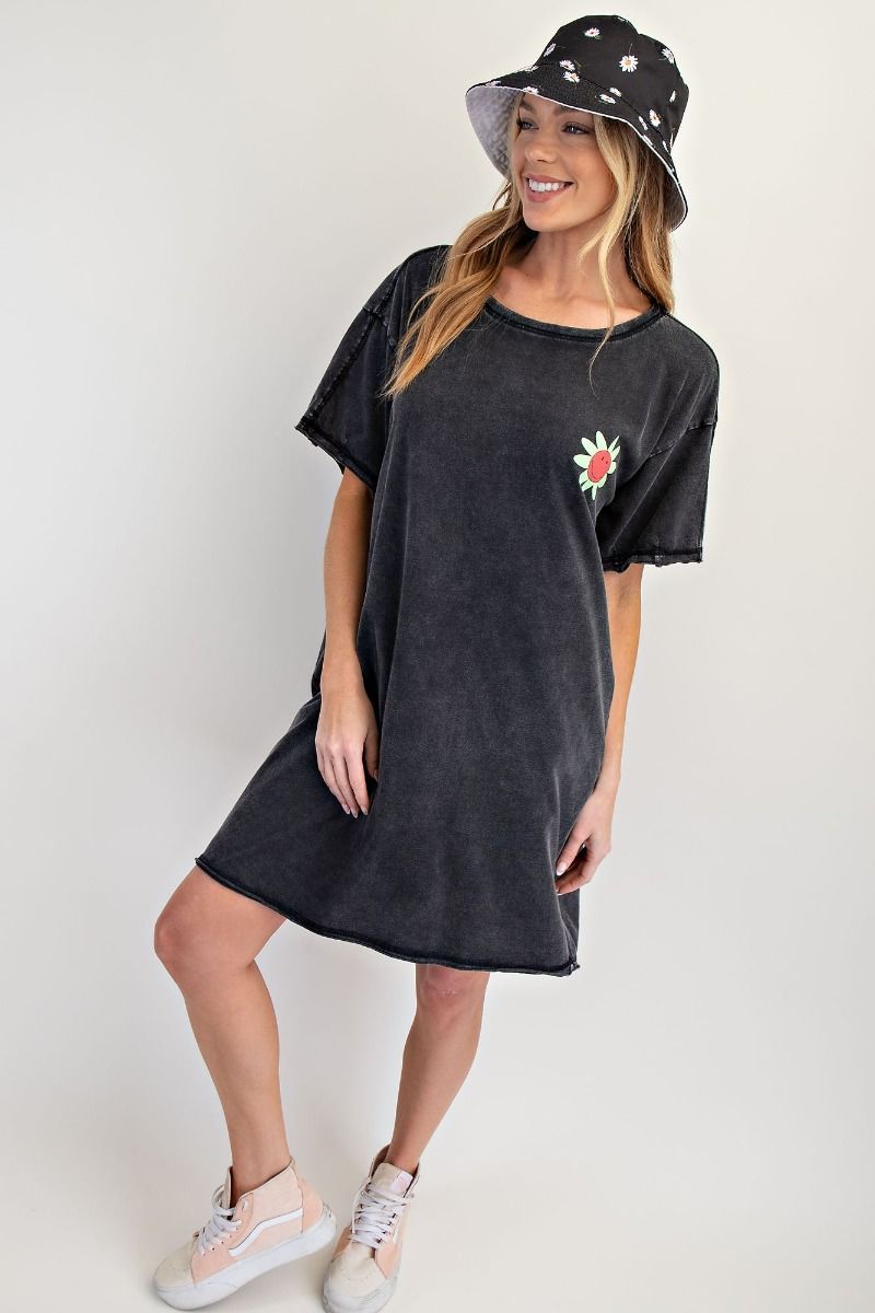 smiley face tee shirt dress