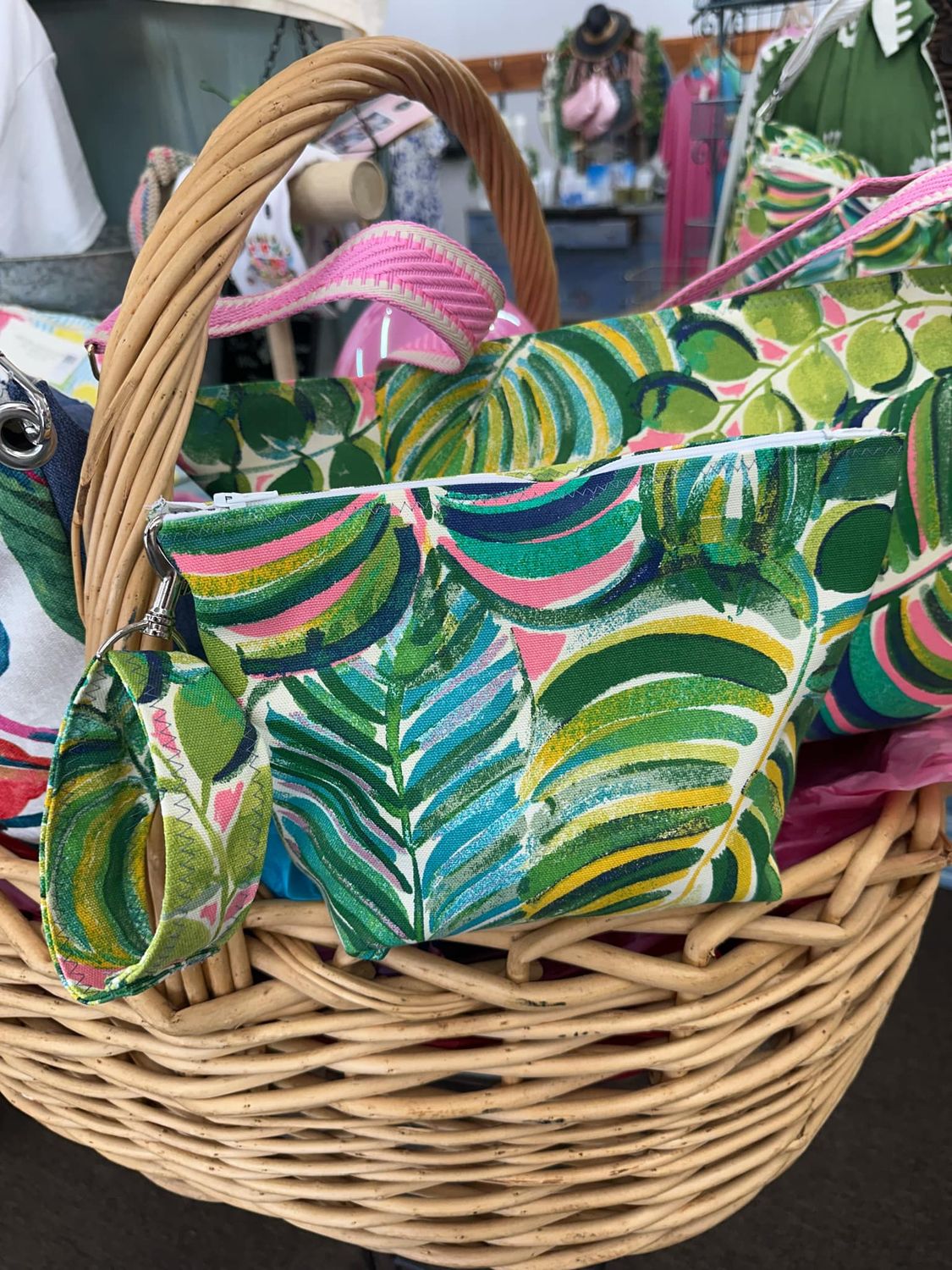 tropical cosmetic bag  