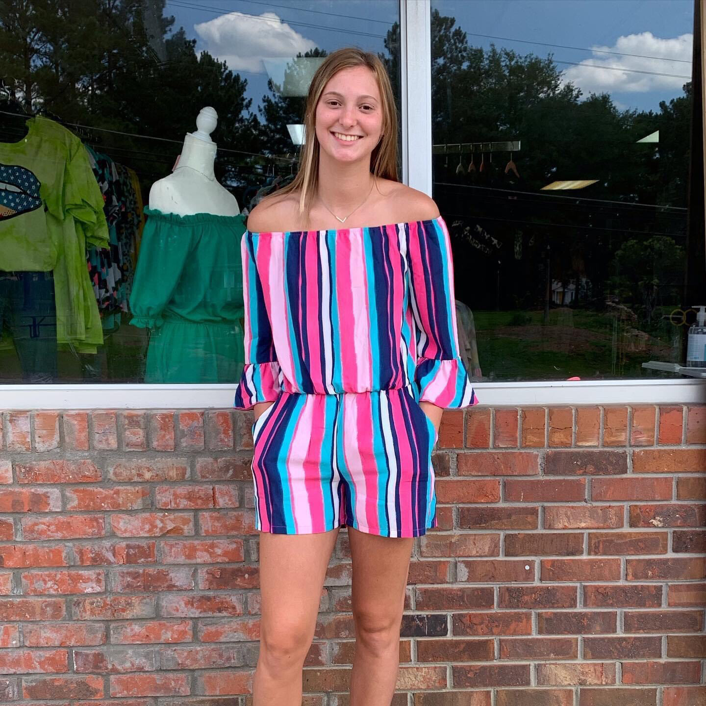 Striped Romper