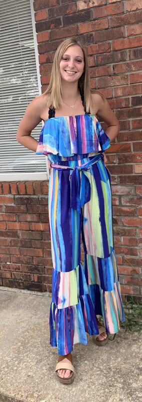 Striped Jumpsuit 