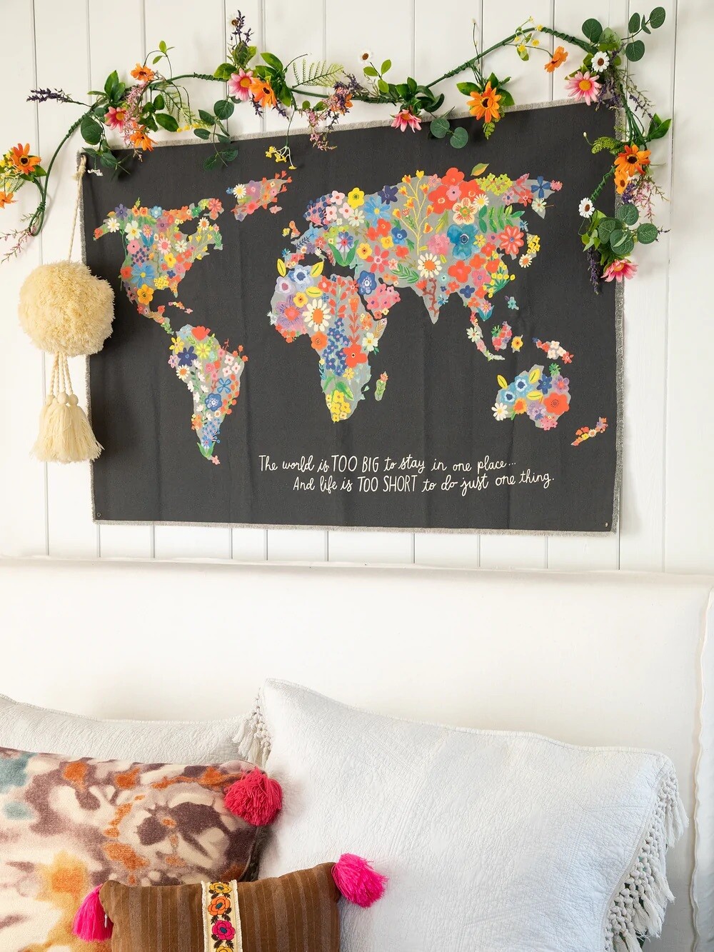 Canvas Map Tapestry