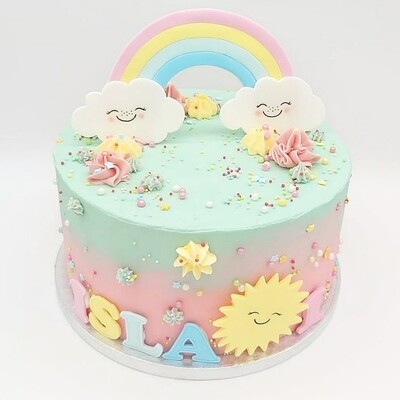 Sunshine & Rainbow Cake