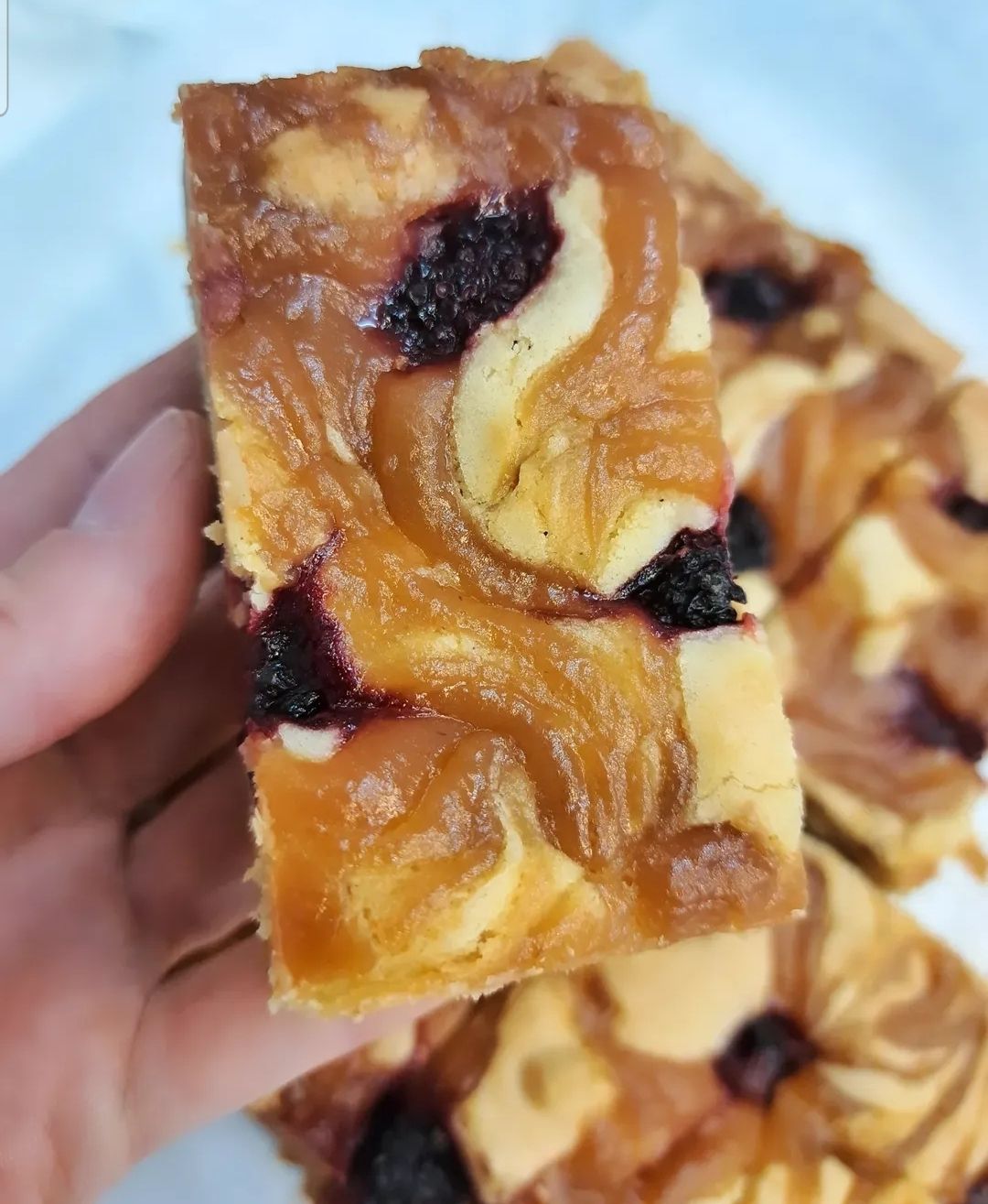 Gluten Free Apple &amp; Blackberry Blondies (12 pieces)