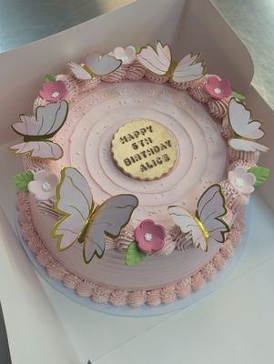 Butterfly Round Cake