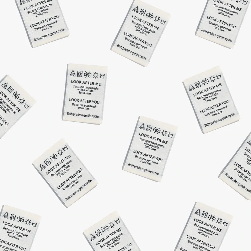 Labels "Look after me"