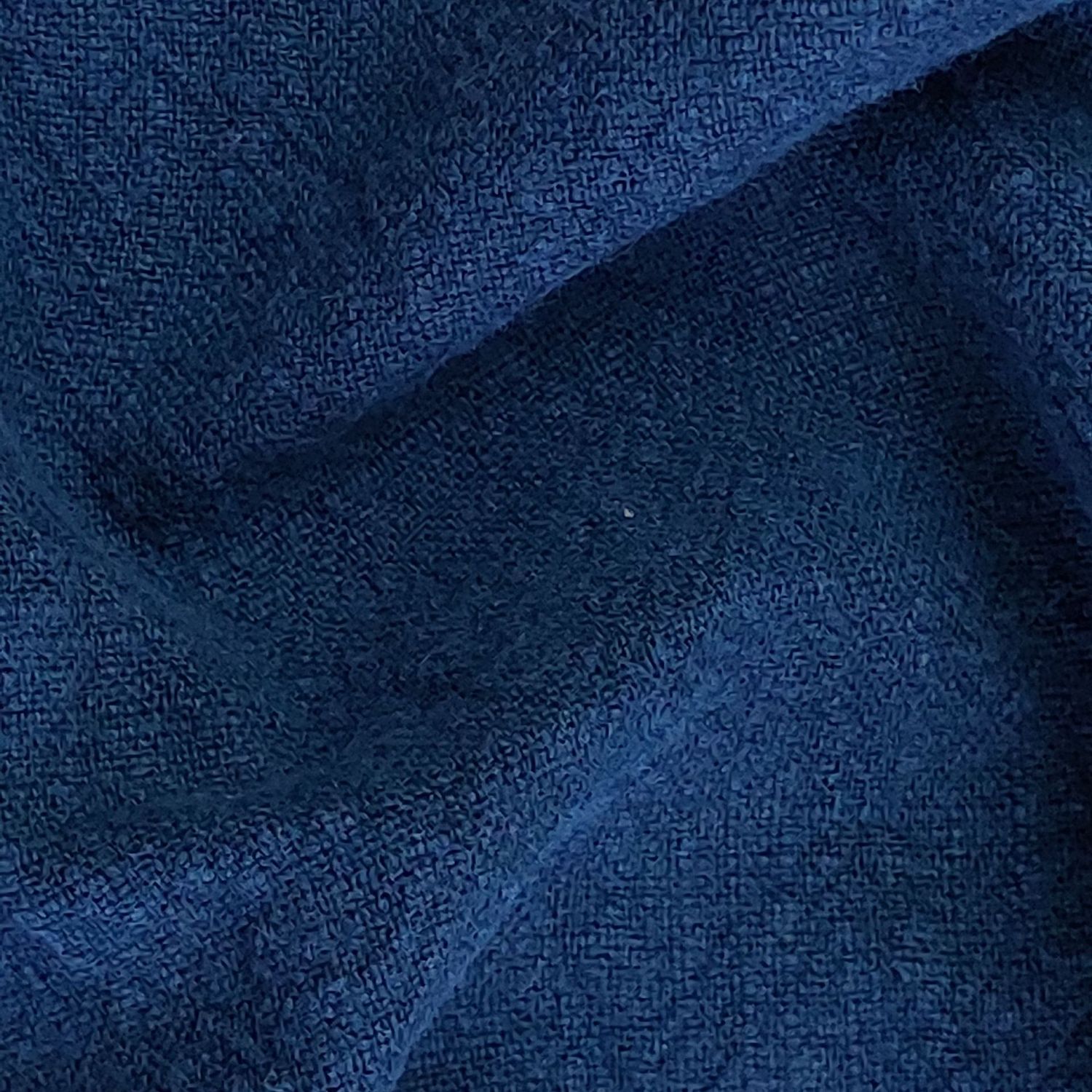 Leinen stonewashed blau