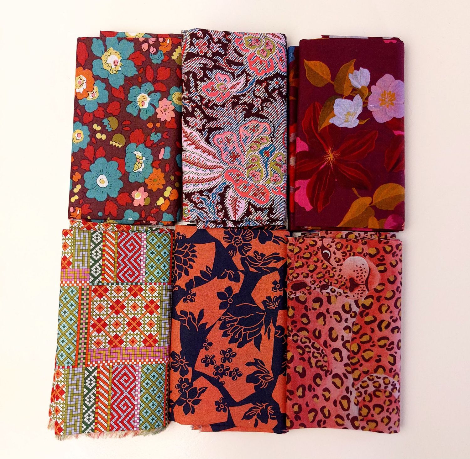 Liberty 6 Fat Quarter "Toffee"