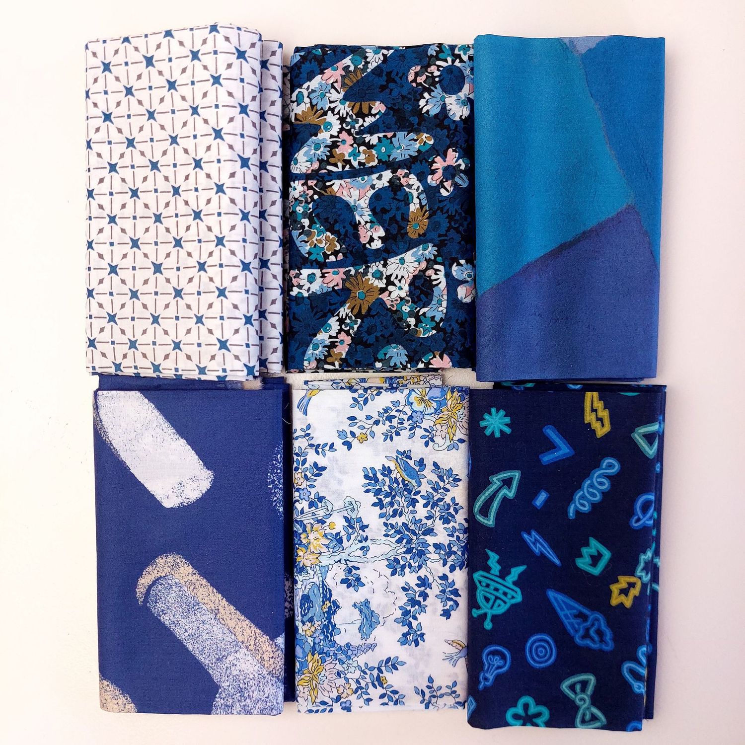 Liberty 6 Fat Quarter "Seaside"