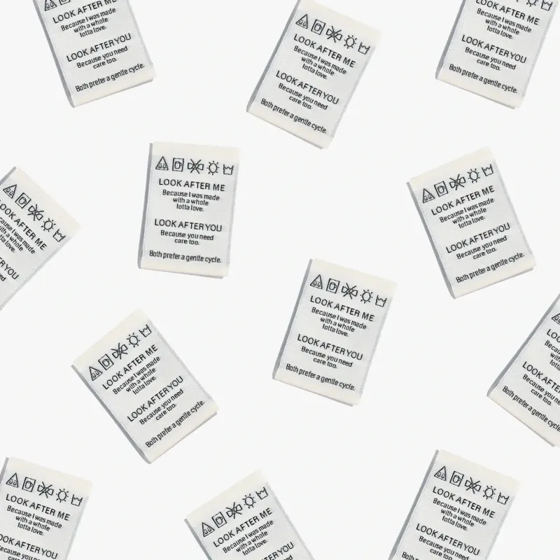 Labels "Look after me"
