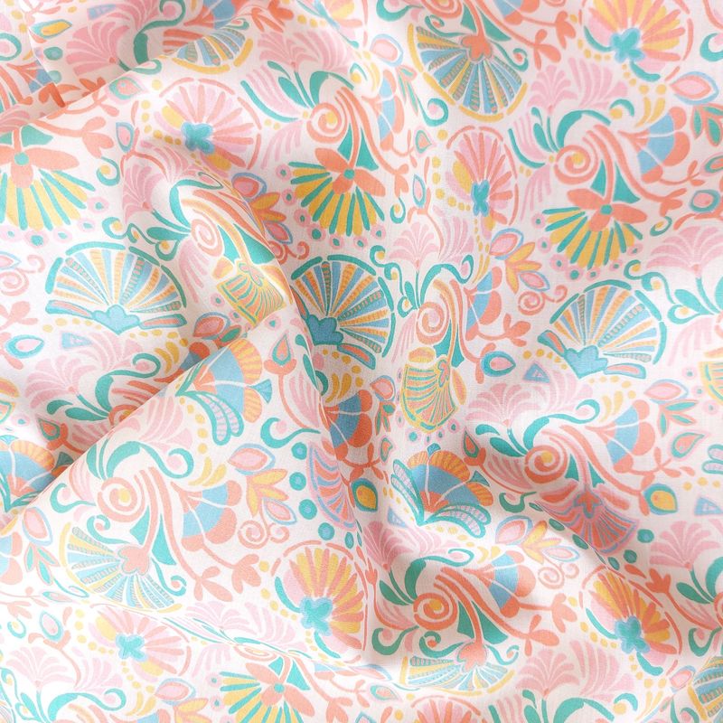 Tana Lawn Cotton Tana Lawn Cotton "Cleopatra Carnival" Multi Bright