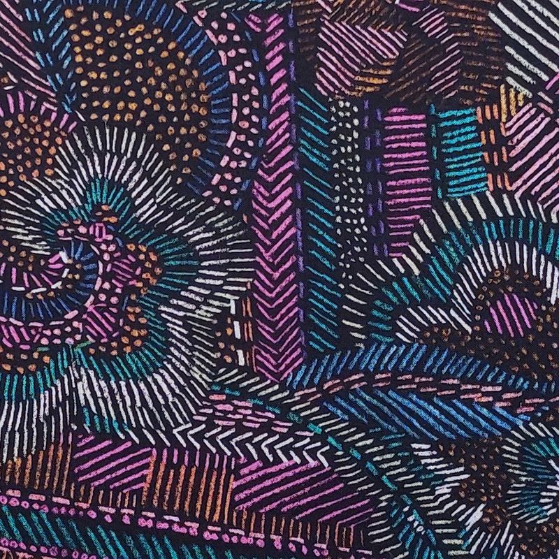 Tana Lawn Cotton "Disco Fever" Purple