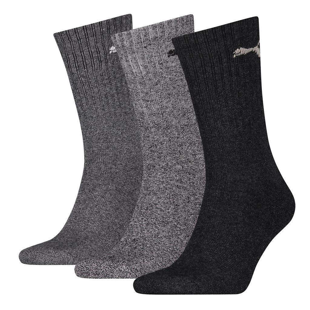 PUMA CREW SOCK 3P anthracite / grey