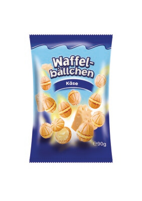 crisbiss Waffelbällchen Käse 90g Beutel